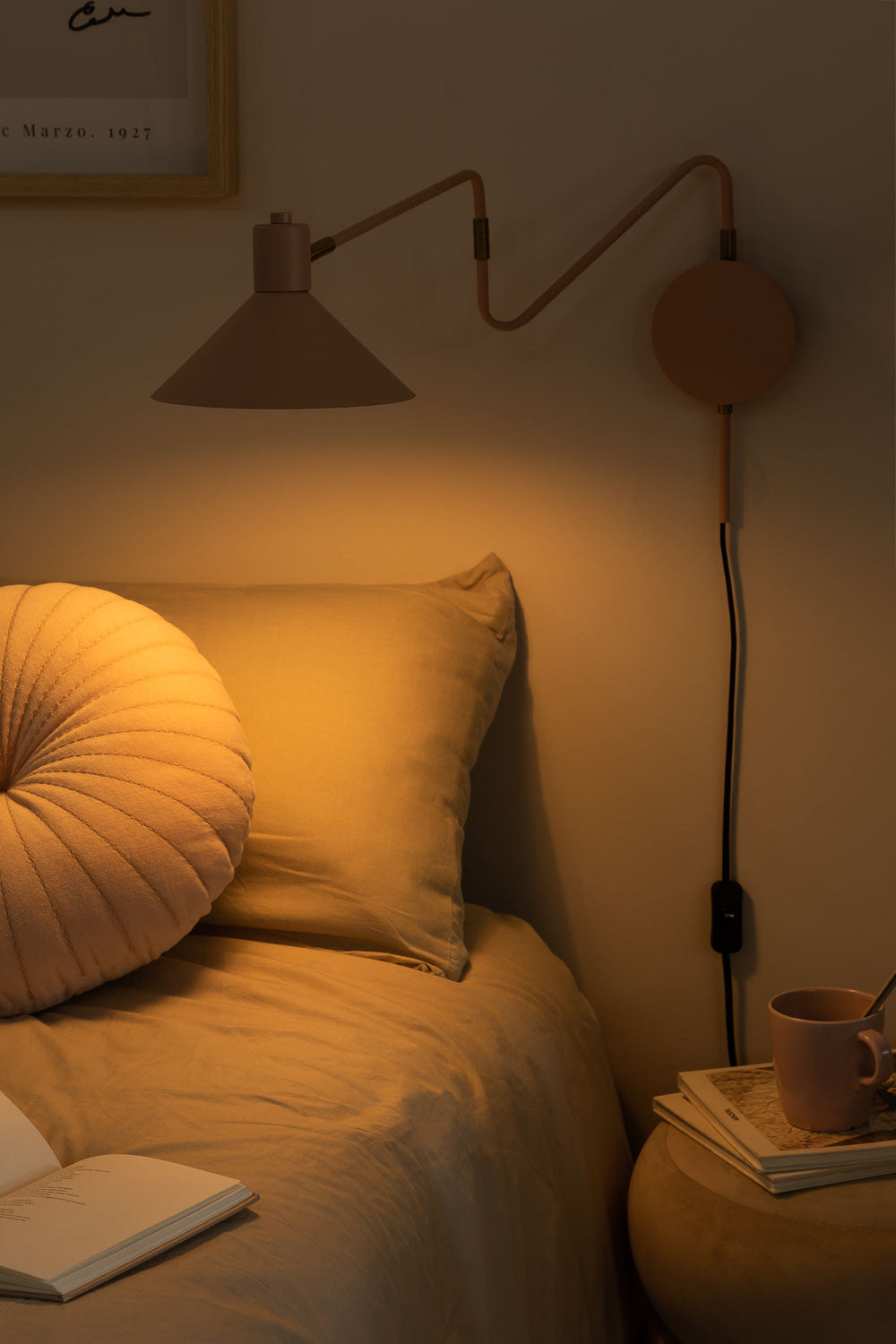 Lampe murale orientable en fer Lizz