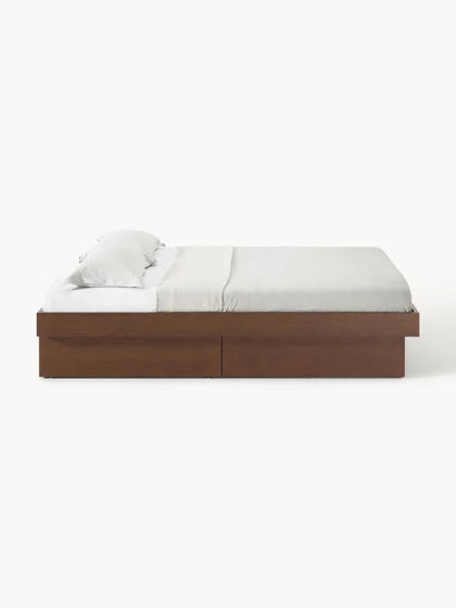 Lit en bois avec rangement Sato
