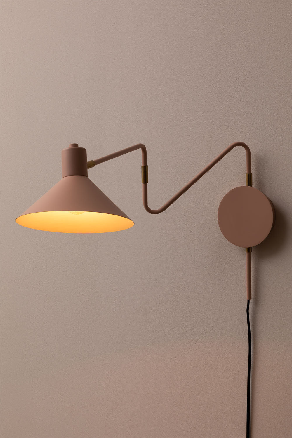 Lampe murale orientable en fer Lizz