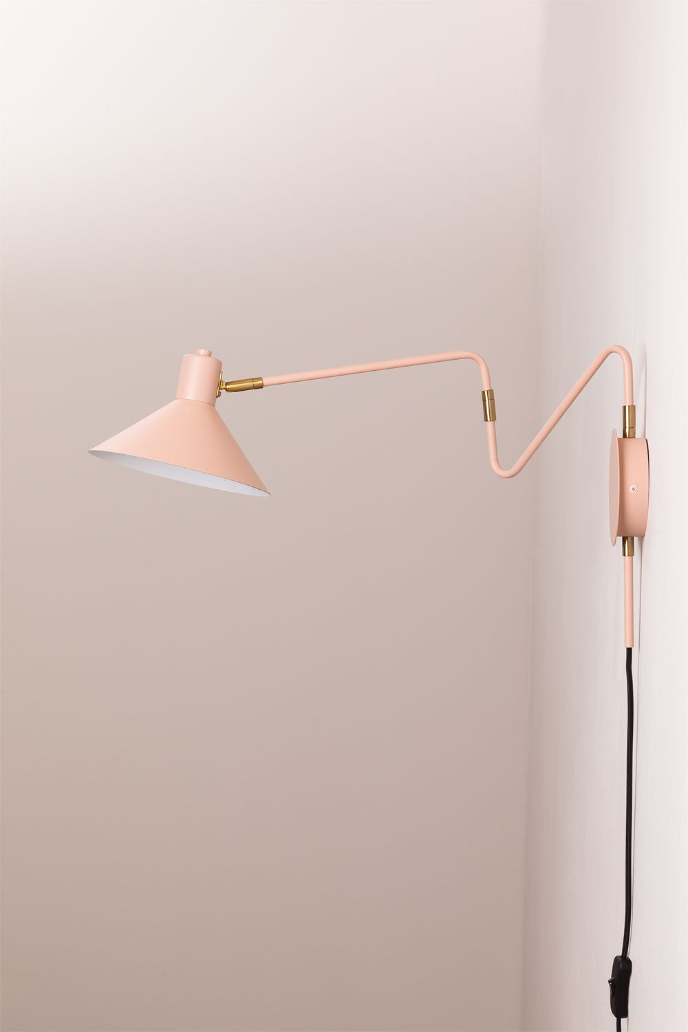 Lampe murale orientable en fer Lizz