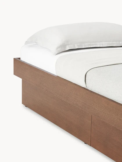 Lit en bois avec rangement Sato