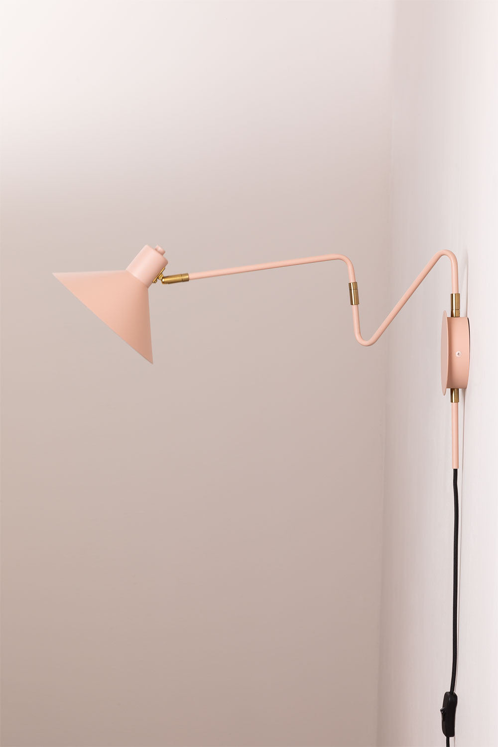 Lampe murale orientable en fer Lizz