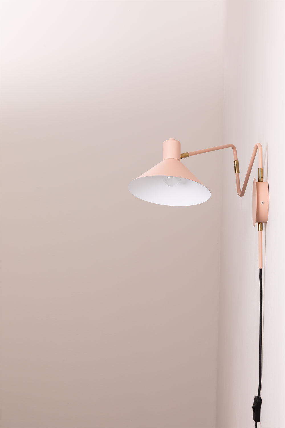 Lampe murale orientable en fer Lizz
