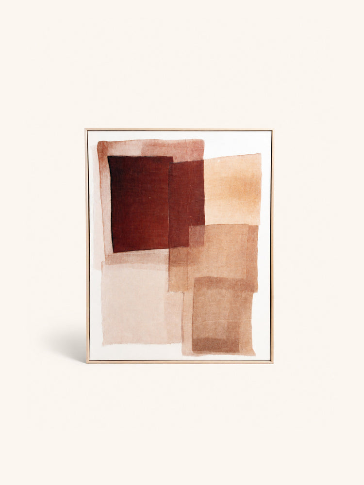 ORGANZA - décoration murale - lin - L 80 x W 5 x H 100 cm - marron