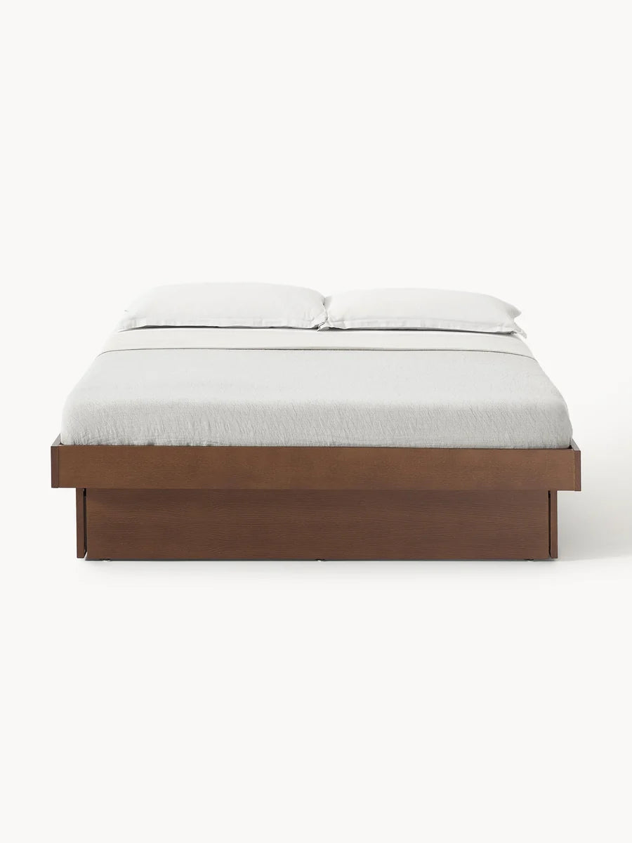 Lit en bois avec rangement Sato