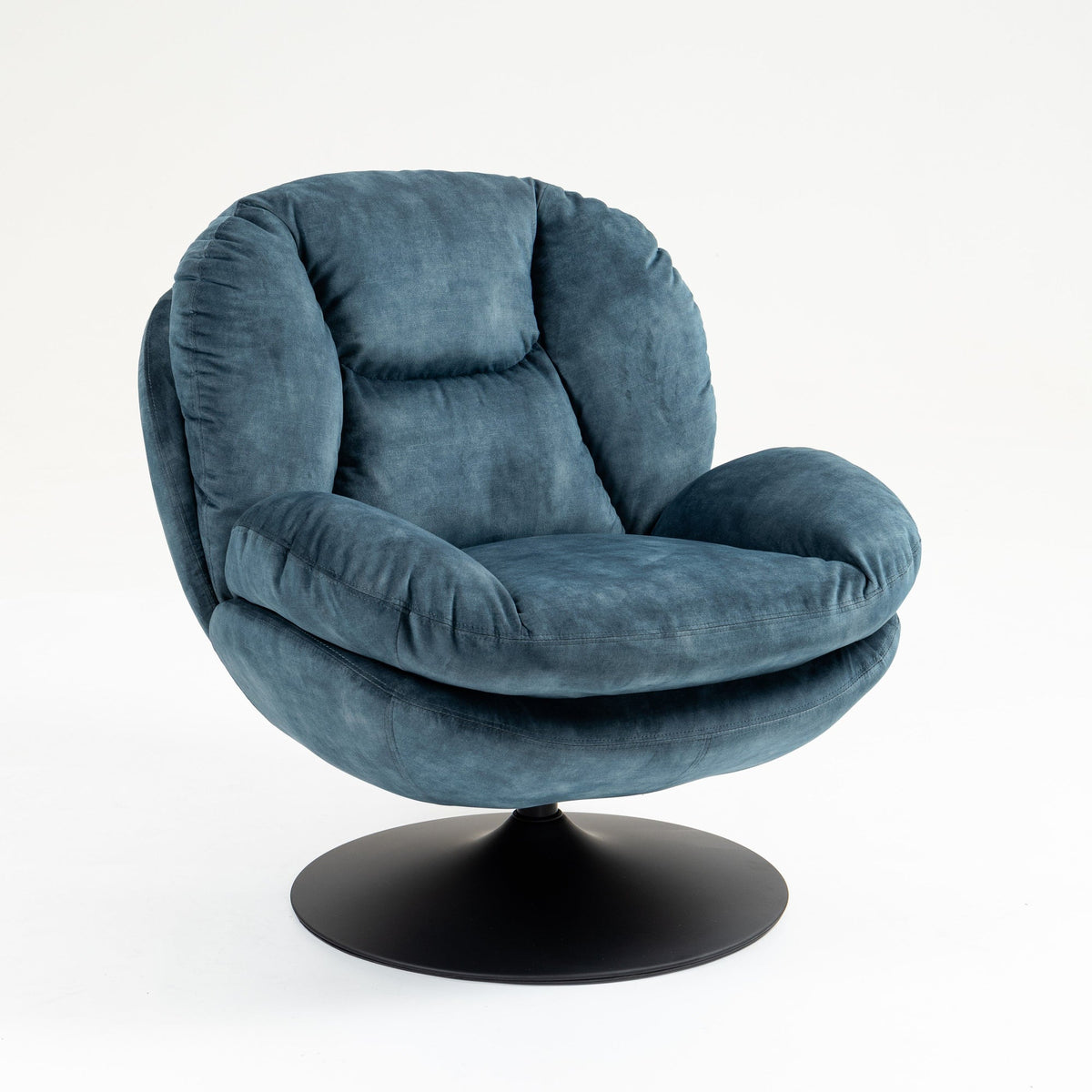 Fauteuil pivotant bleu gris