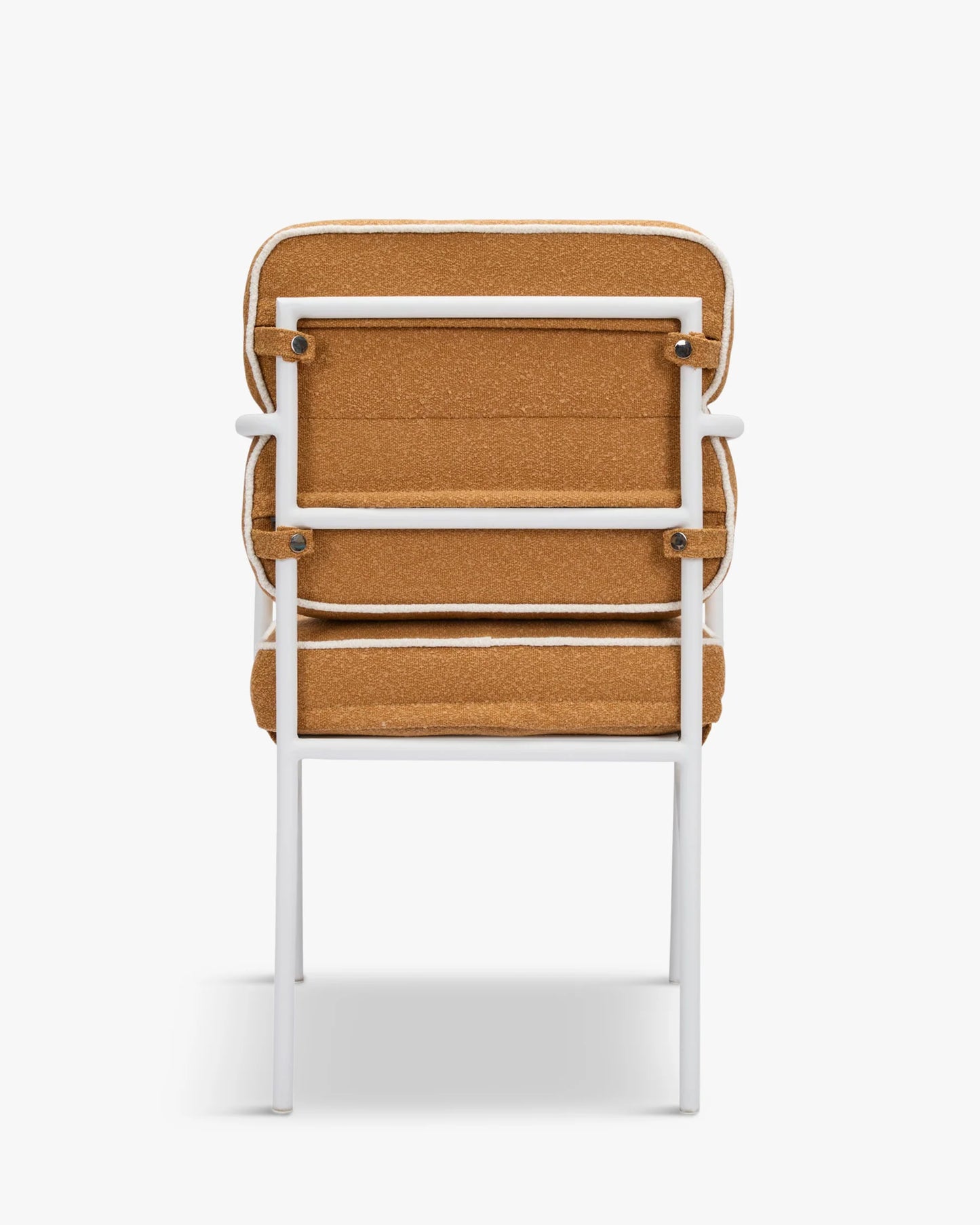 Chaise de jardin avec accoudoirs, vert sauge & métal blanc, Maddalena