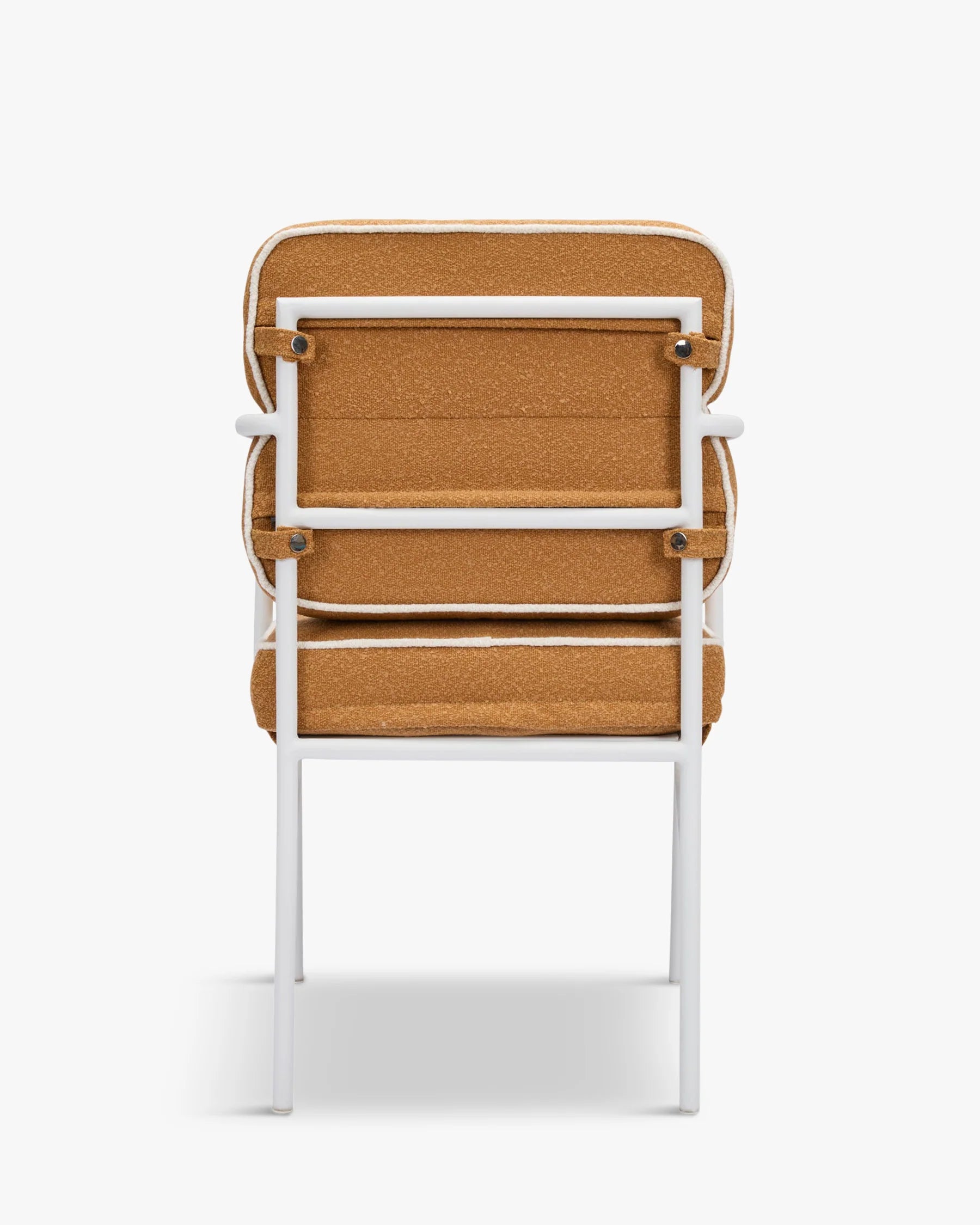 Chaise de jardin avec accoudoirs, vert sauge & métal blanc, Maddalena