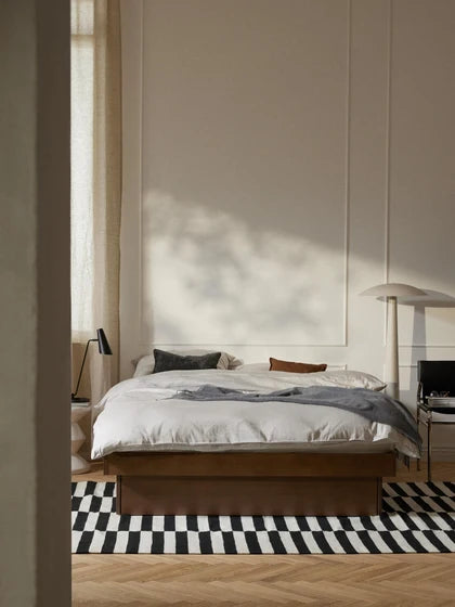 Lit en bois avec rangement Sato