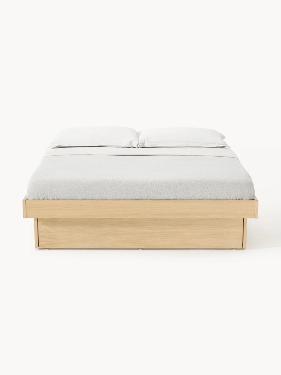 Lit en bois avec rangement Sato