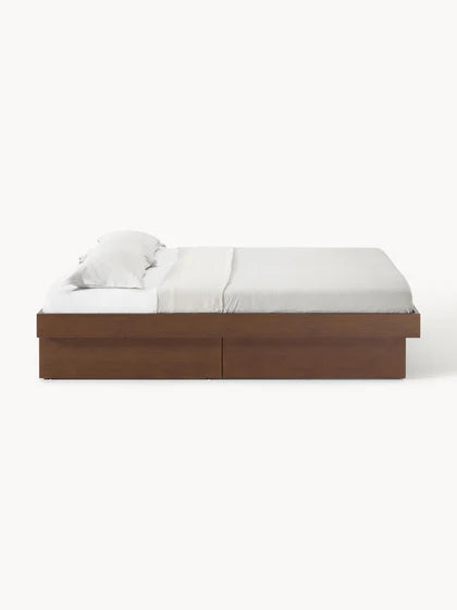 Lit en bois avec rangement Sato