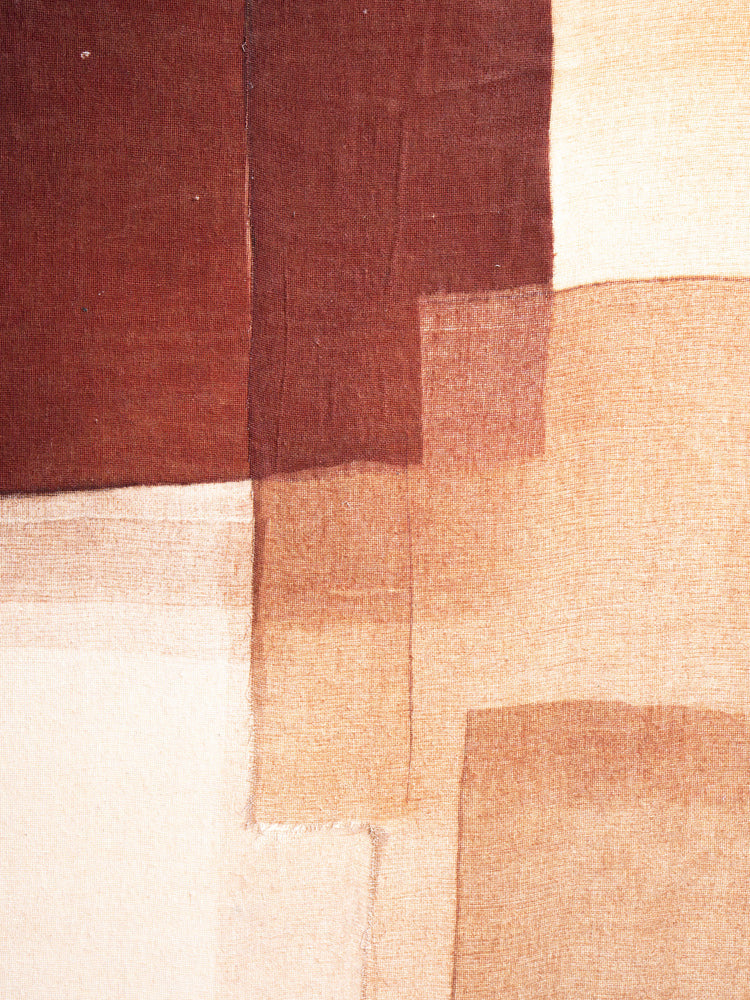 ORGANZA - décoration murale - lin - L 80 x W 5 x H 100 cm - marron