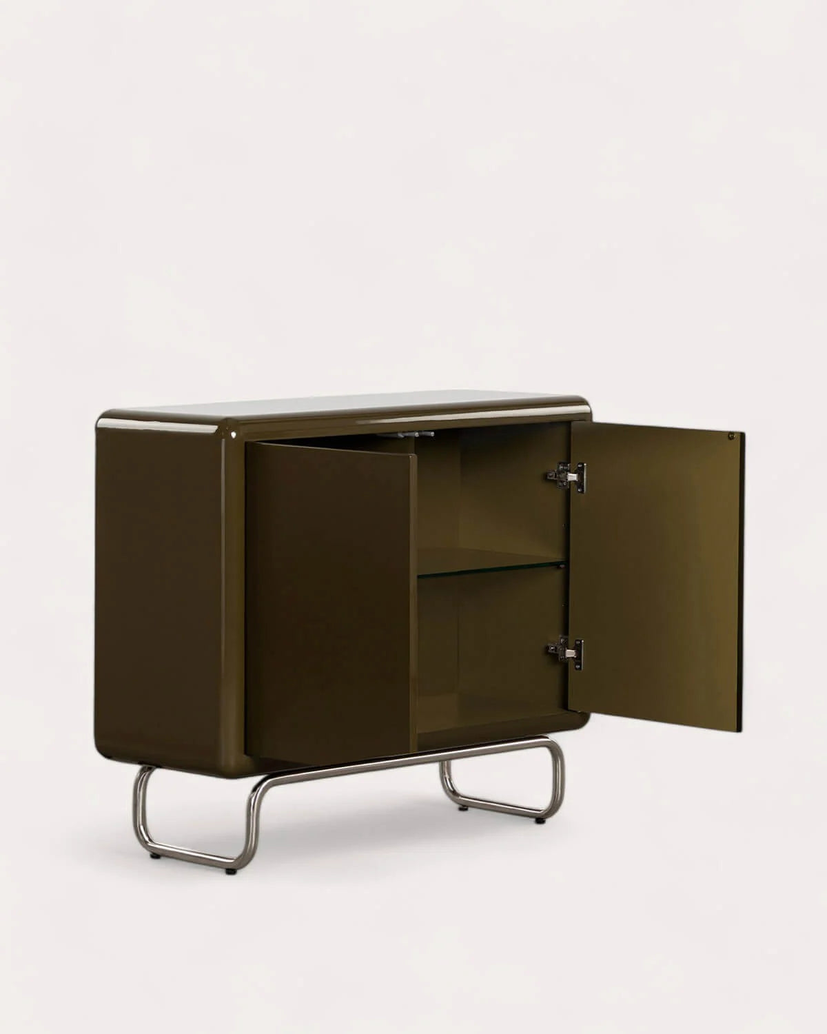 Buffet bas 2 portes 100x40 cm en bois et métal Candela Colours