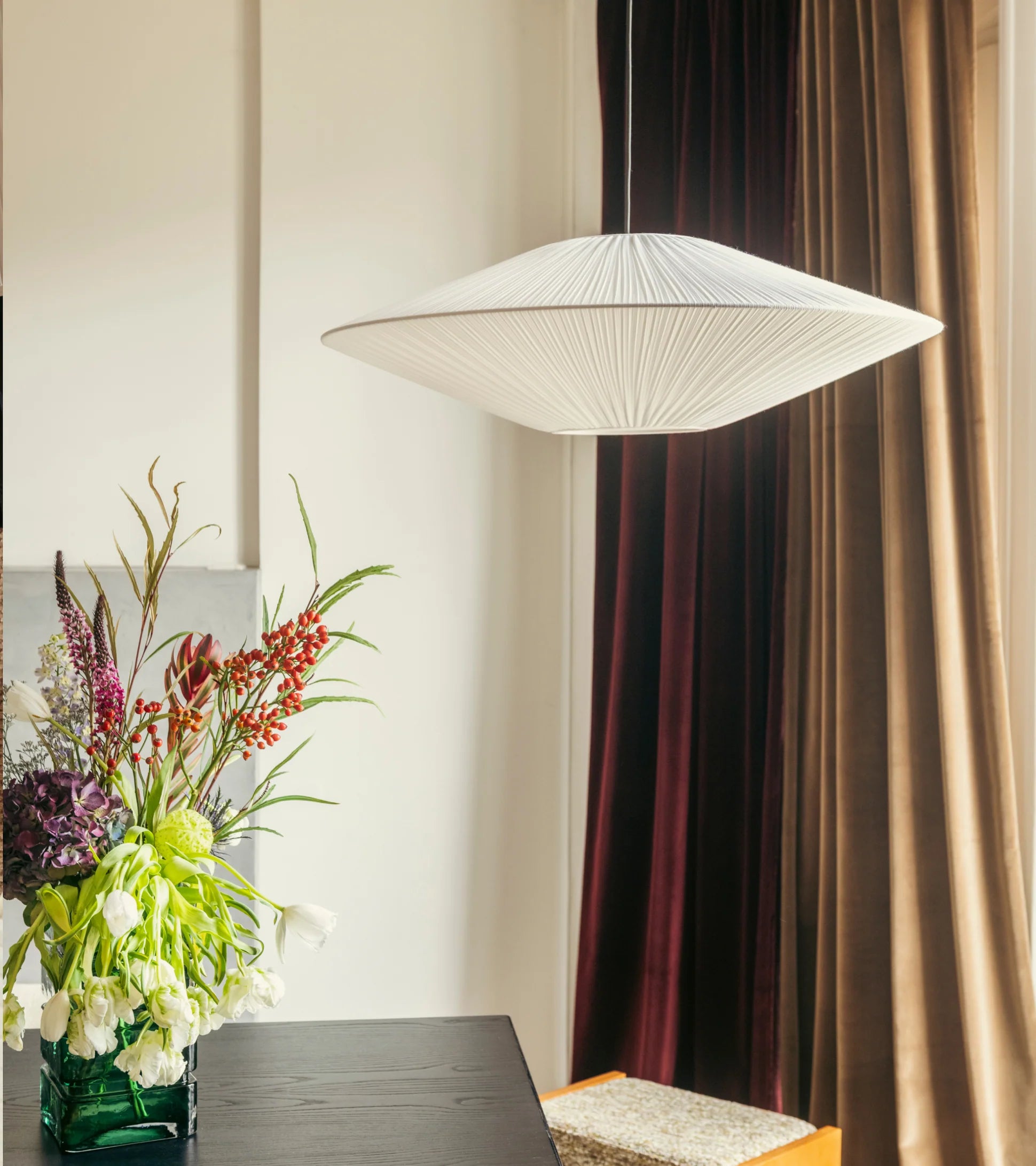 Grande suspension Brera blanche