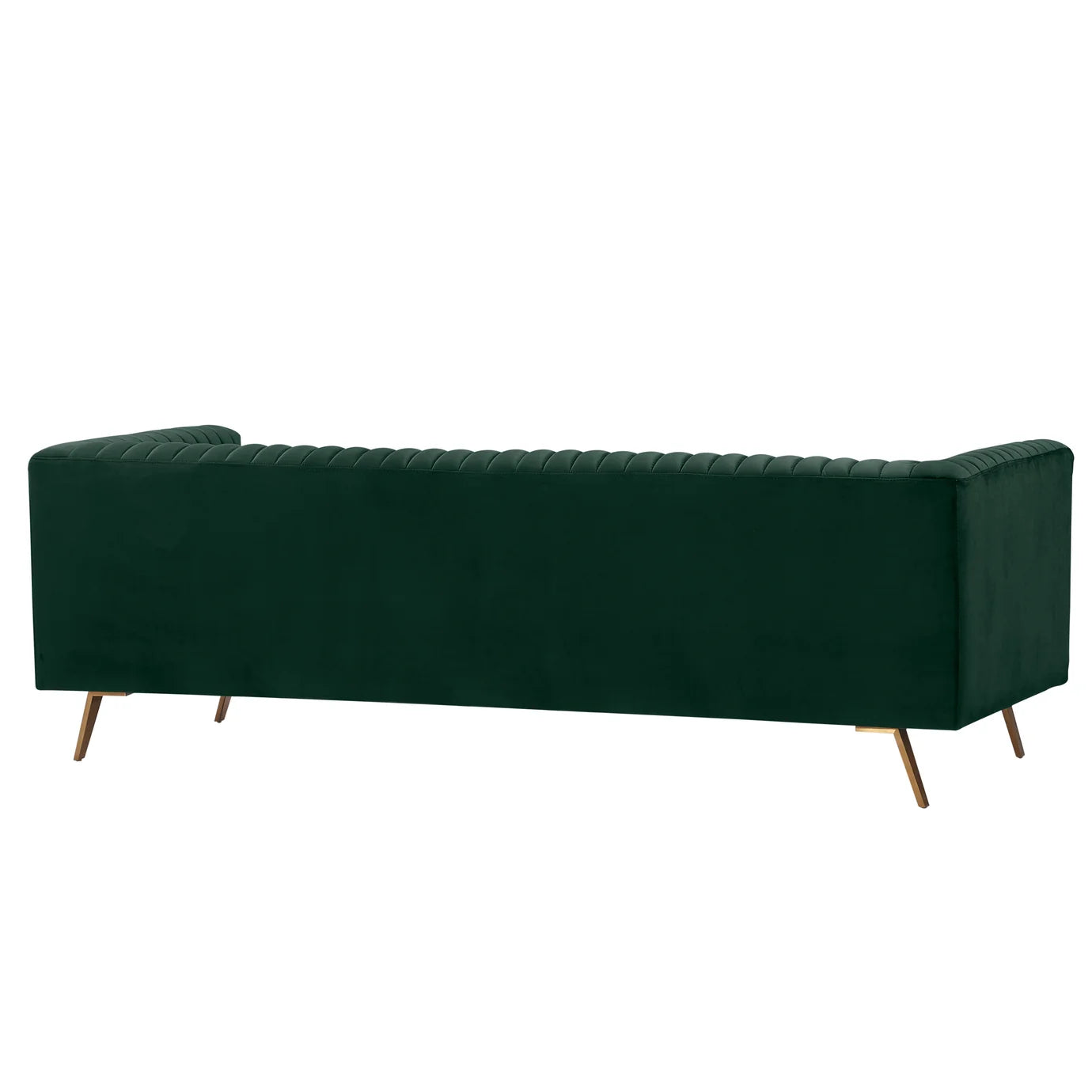 Canapé Gatsby 3 places en velours vert foncé