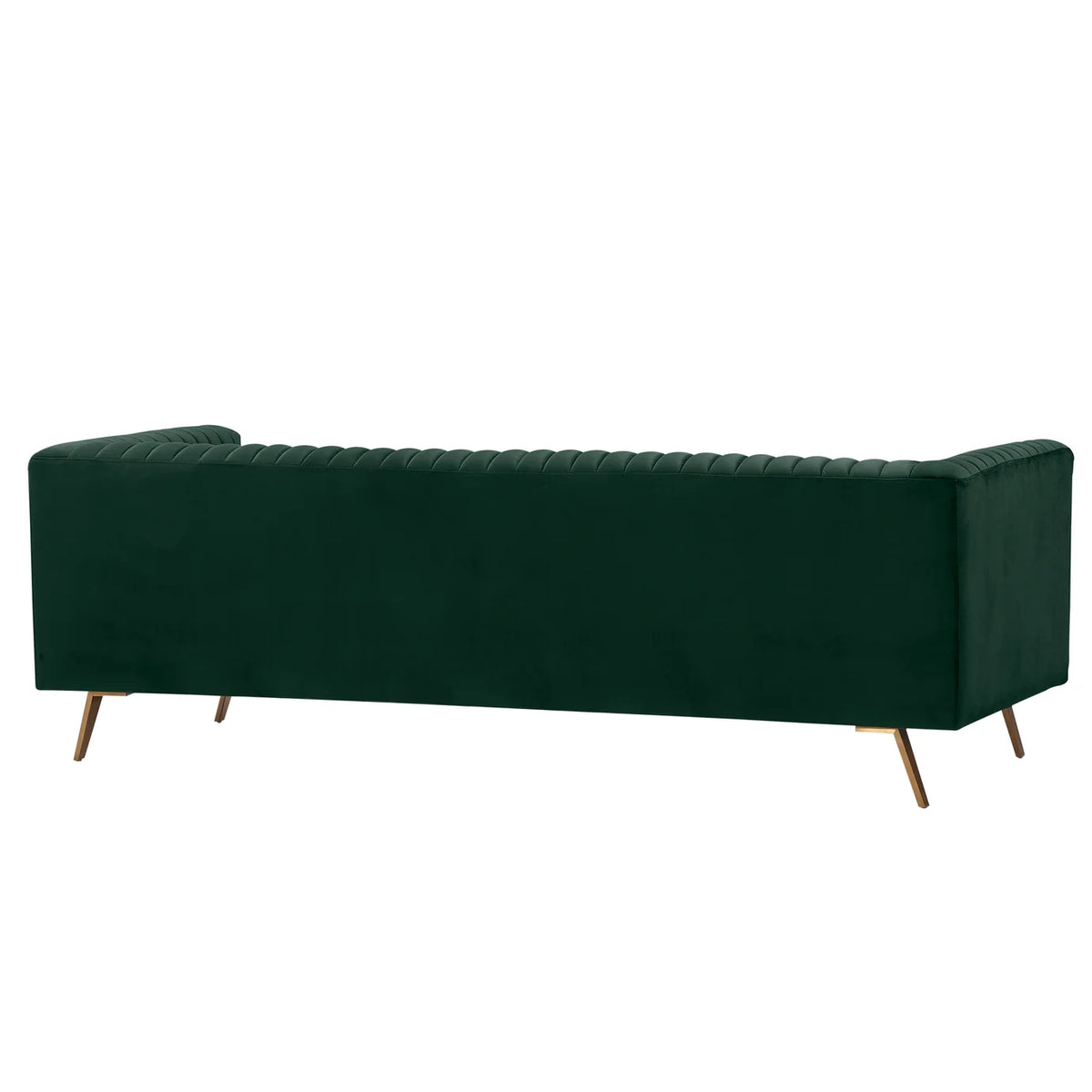 Canapé Gatsby 3 places en velours vert foncé