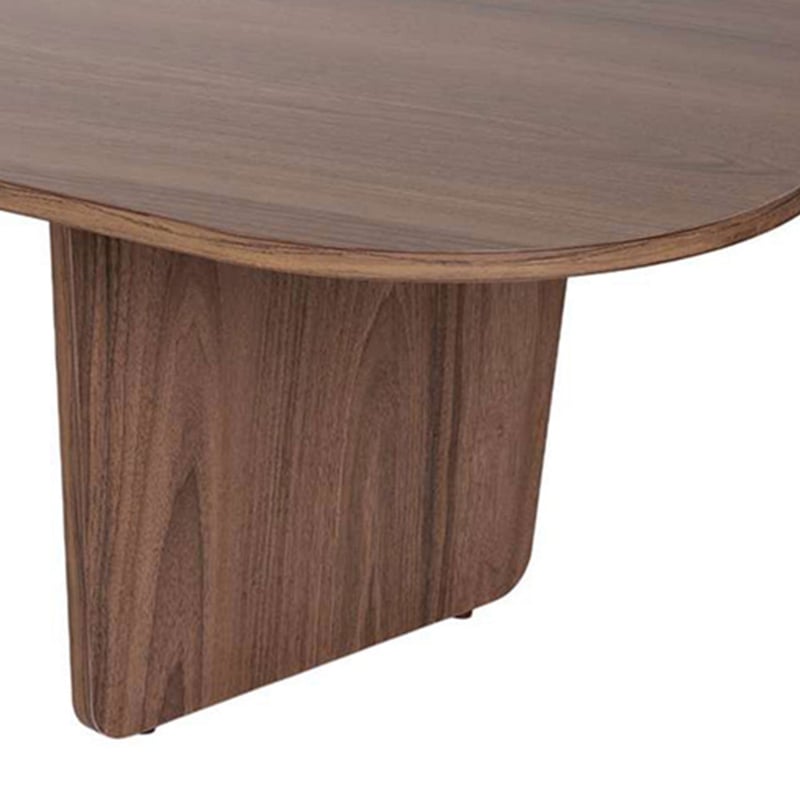 Table basse ovale en bois 130x65cm- SOMA
