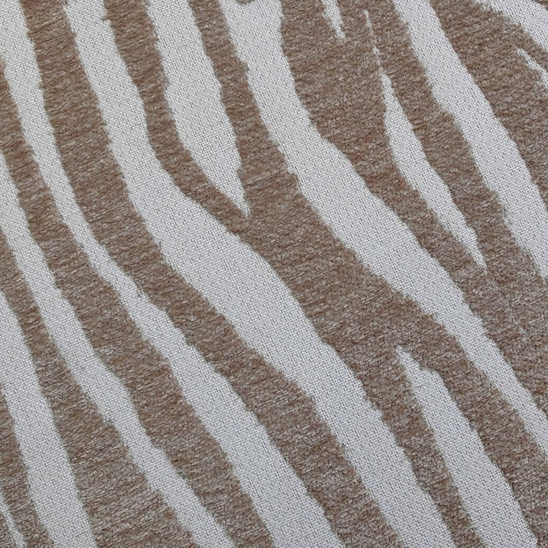 Pouf rond en tissu imprimé zèbre   40cm- WILD
