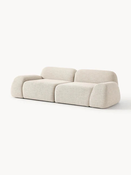 Canapé modulable 3 places en bouclette Wolke | Westwing