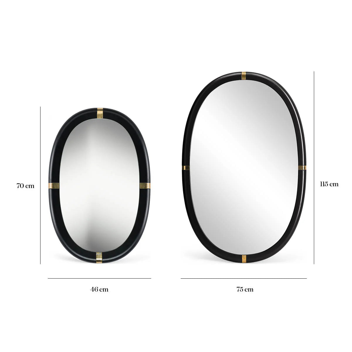 Miroir Marcello laqué blanc crème