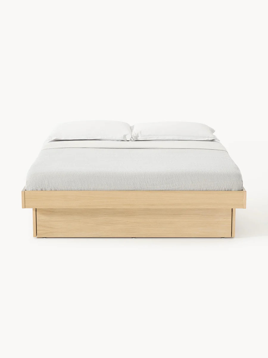 Lit en bois avec rangement Sato