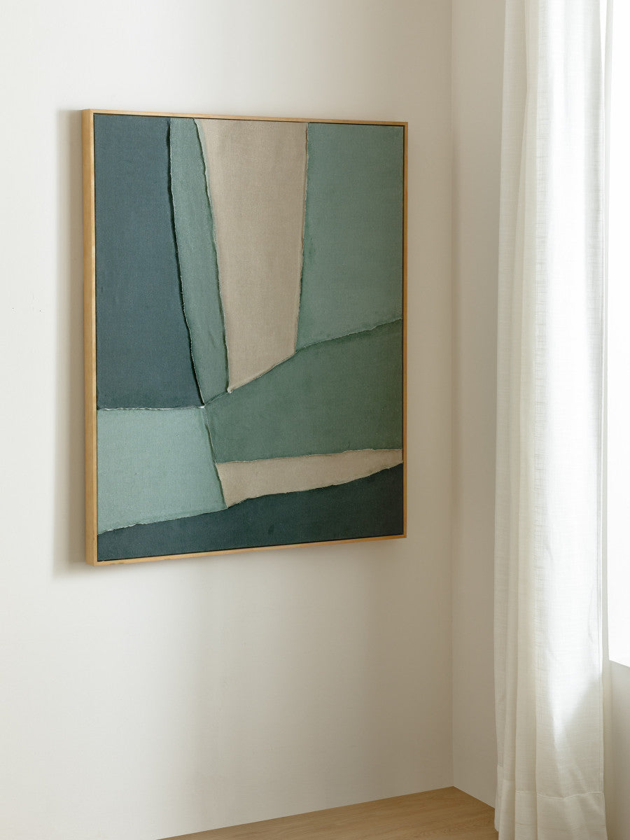 Cadre 100x80, Layers-green
