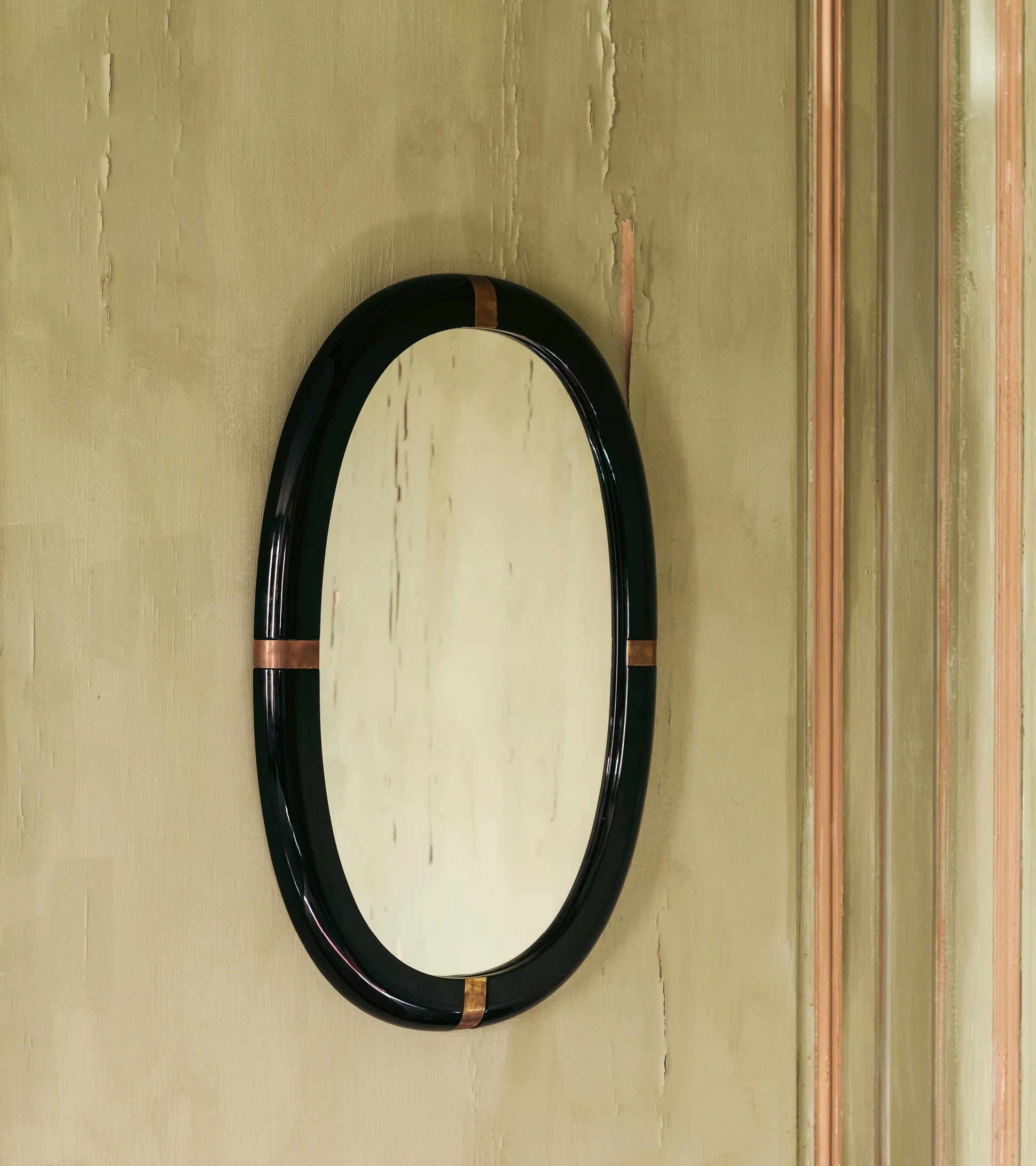 Miroir Marcello laqué blanc crème