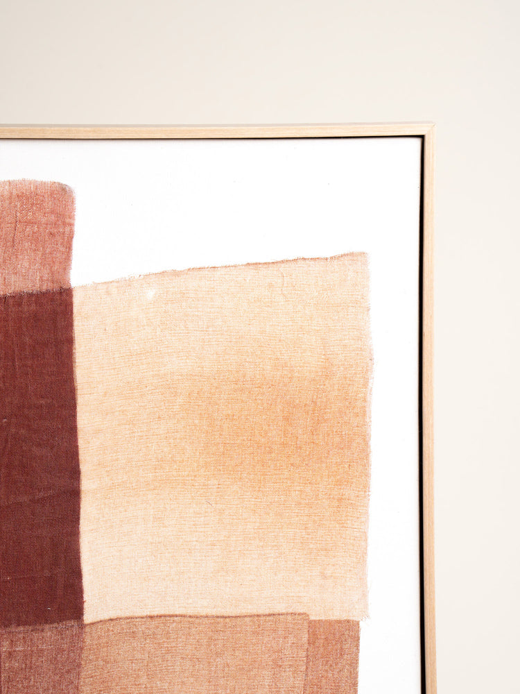 ORGANZA - décoration murale - lin - L 80 x W 5 x H 100 cm - marron