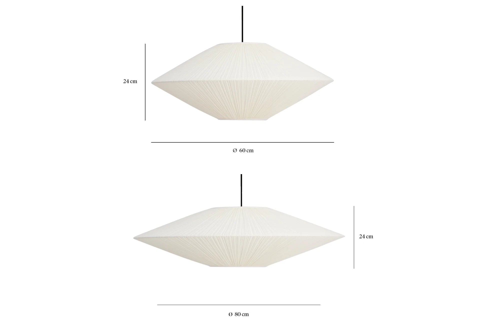 Grande suspension Brera blanche
