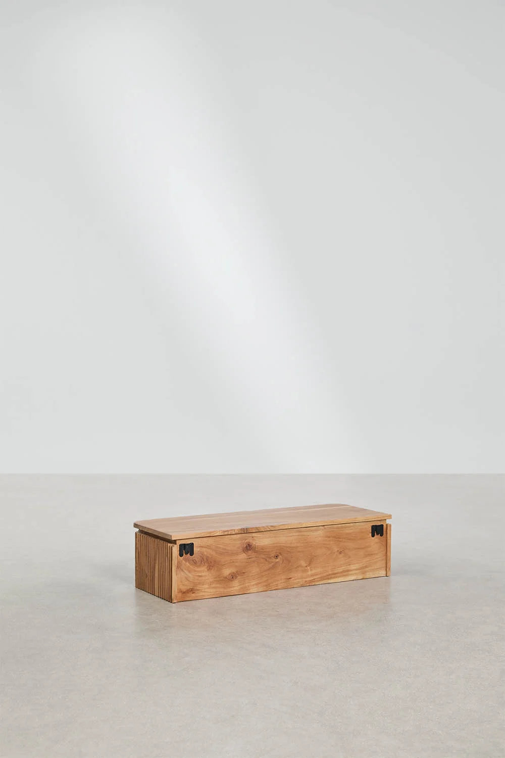 Console d'entrée murale 80x30 cm en bois d'acacia Biljandi