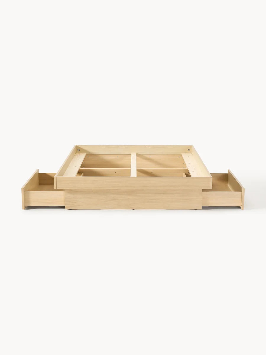 Lit en bois avec rangement Sato