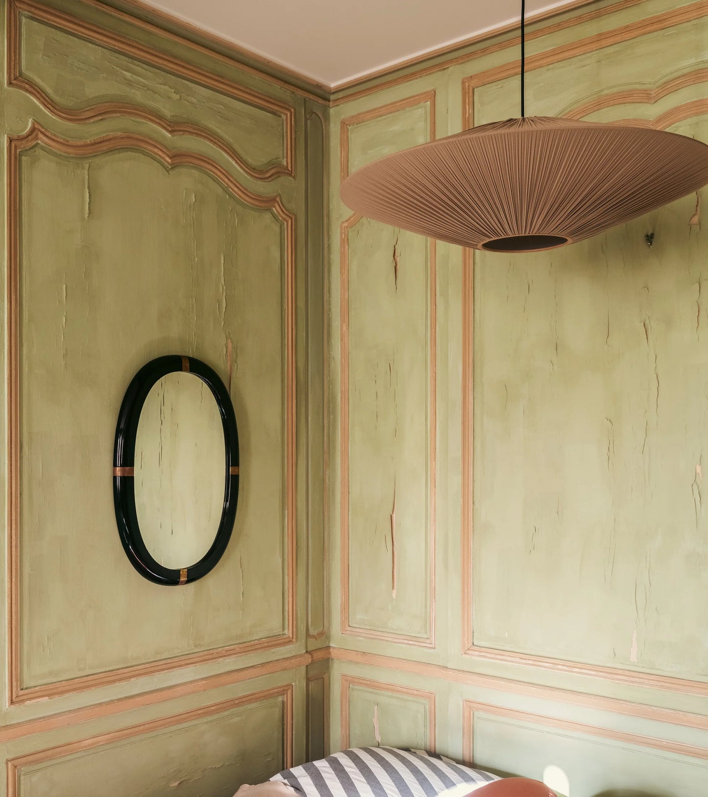 Miroir Marcello laqué blanc crème