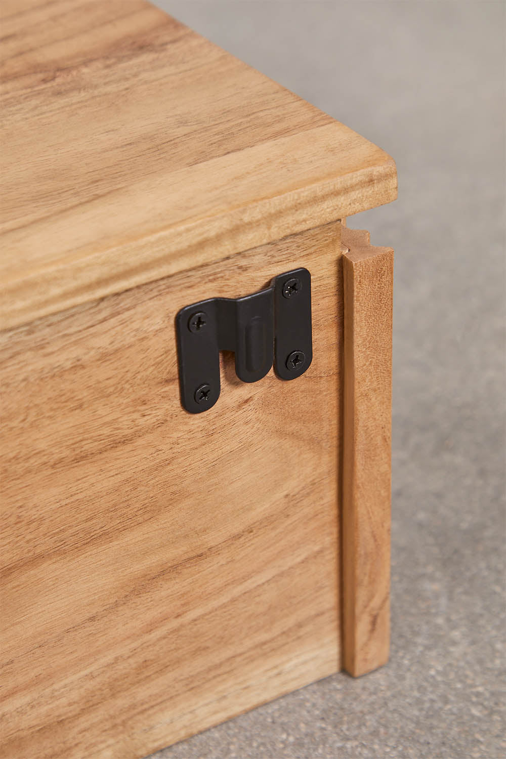 Console d'entrée murale 80x30 cm en bois d'acacia Biljandi