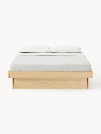 Lit en bois avec rangement Sato