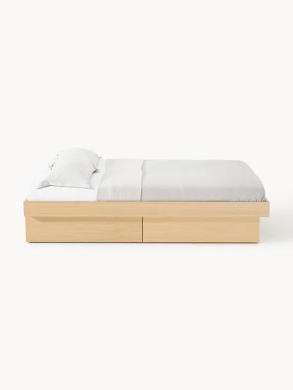Lit en bois avec rangement Sato