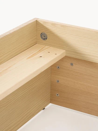 Lit en bois avec rangement Sato