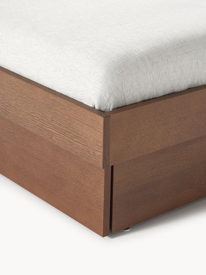 Lit en bois avec rangement Sato