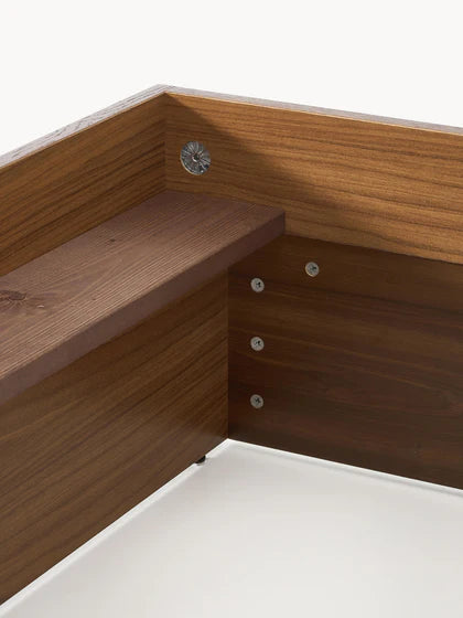 Lit en bois avec rangement Sato