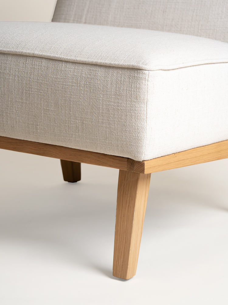 HAILEY - fauteuil lounge - tissu - L 66 x W 75 x H 77 cm - ambre foncé