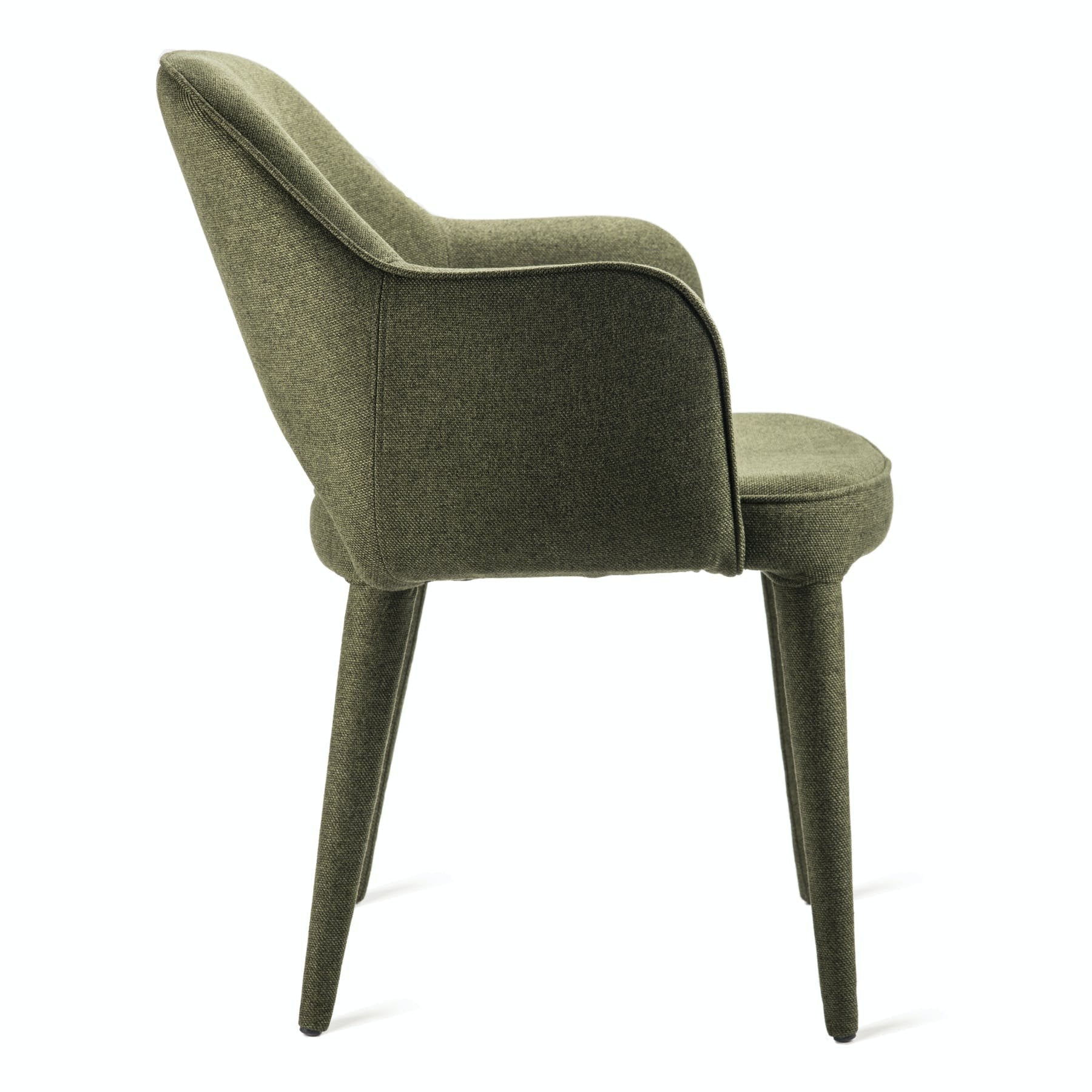Fauteuil de table rembourré en tissu, Cosy