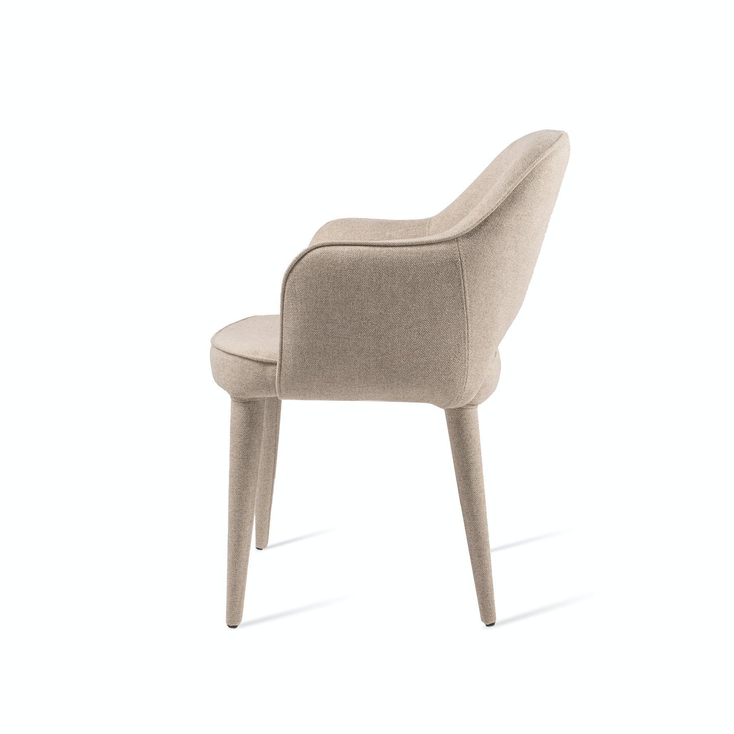 Fauteuil de table rembourré en tissu, Cosy