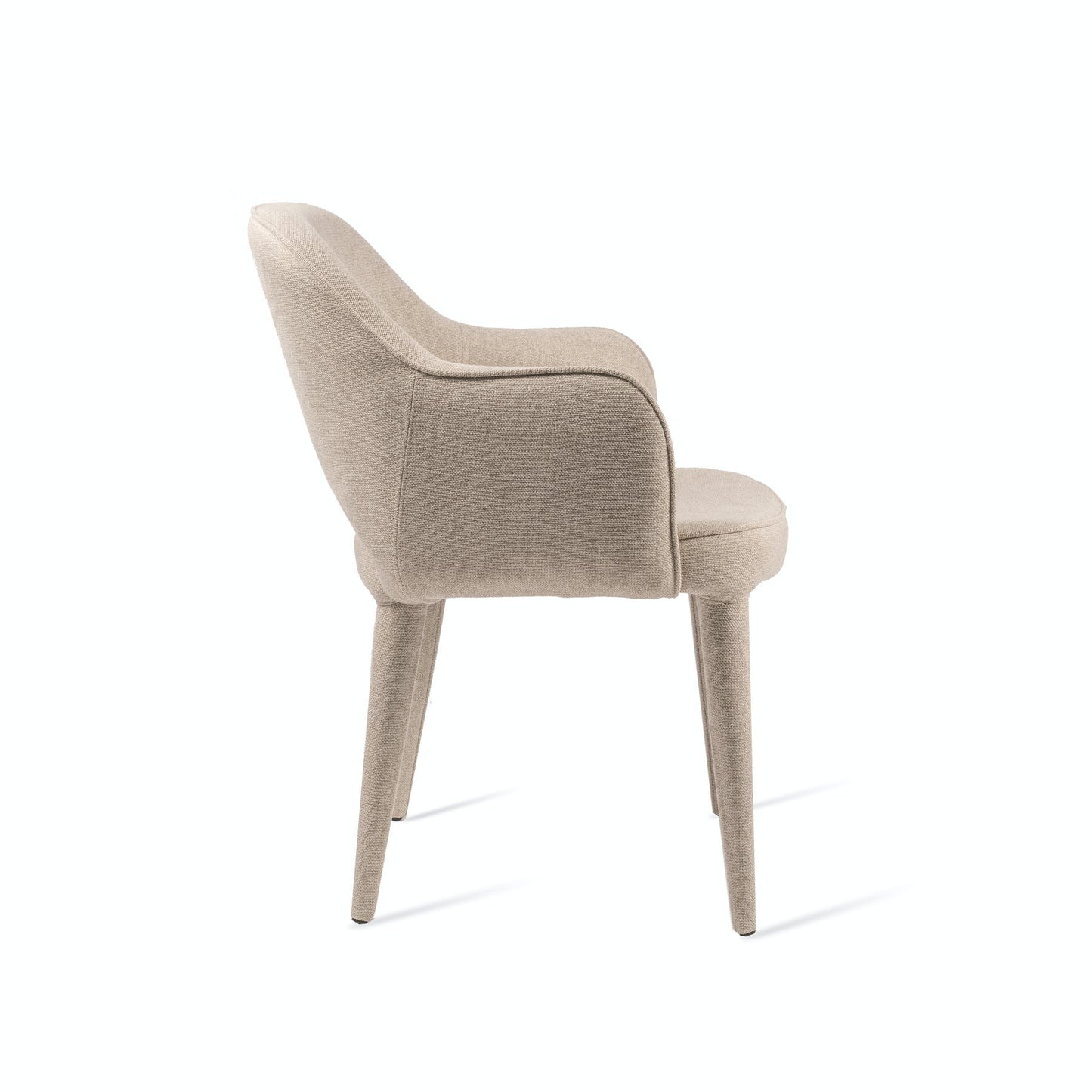 Fauteuil de table rembourré en tissu, Cosy