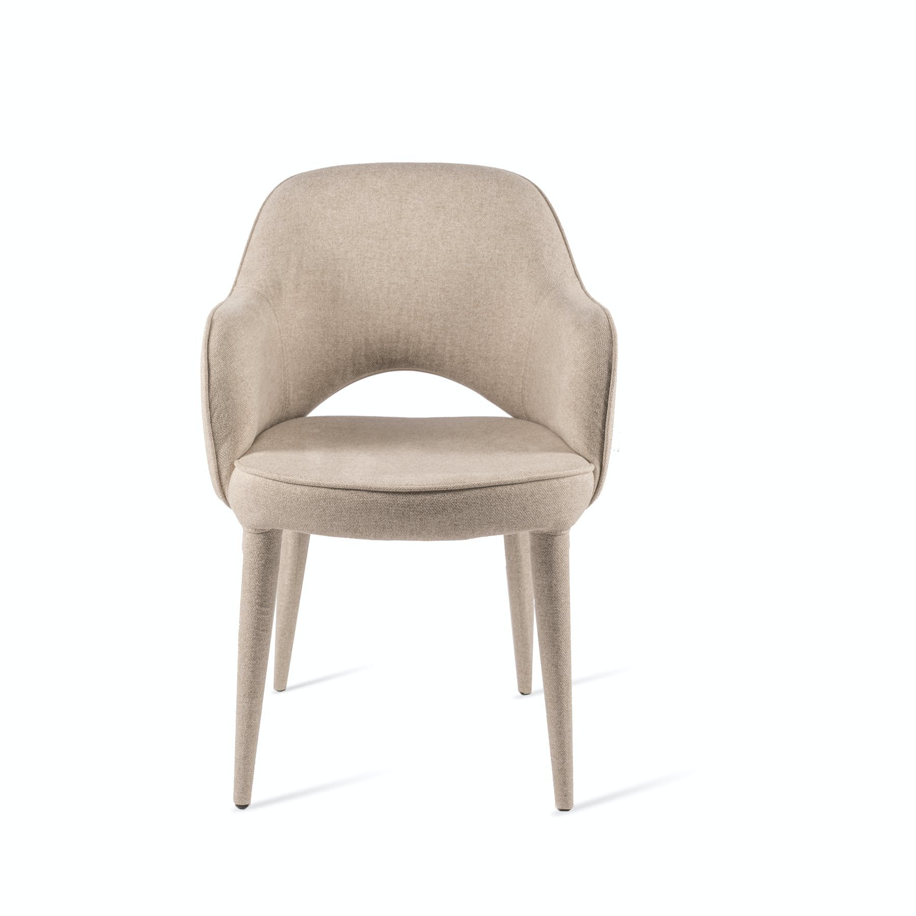Fauteuil de table rembourré en tissu, Cosy