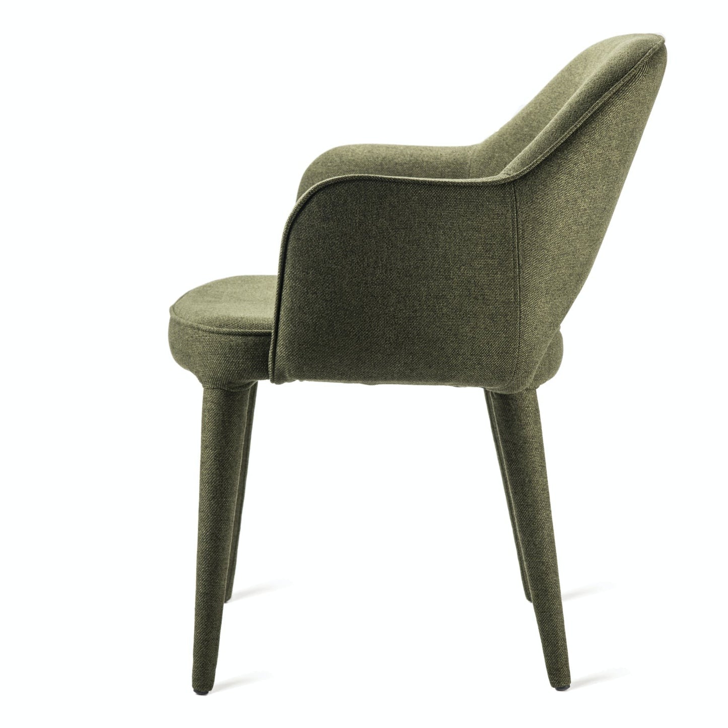 Fauteuil de table rembourré en tissu, Cosy