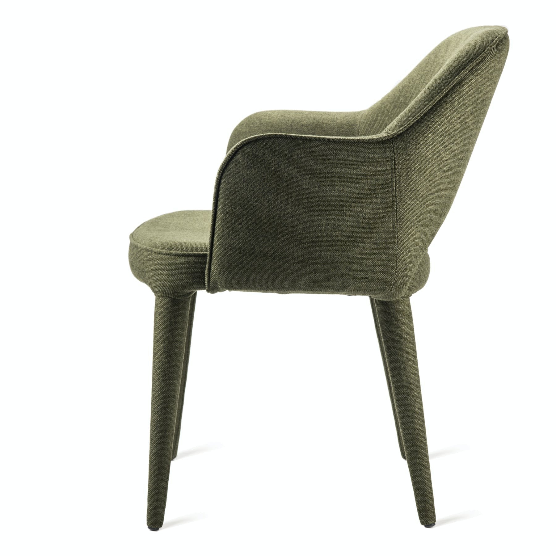 Fauteuil de table rembourré en tissu, Cosy