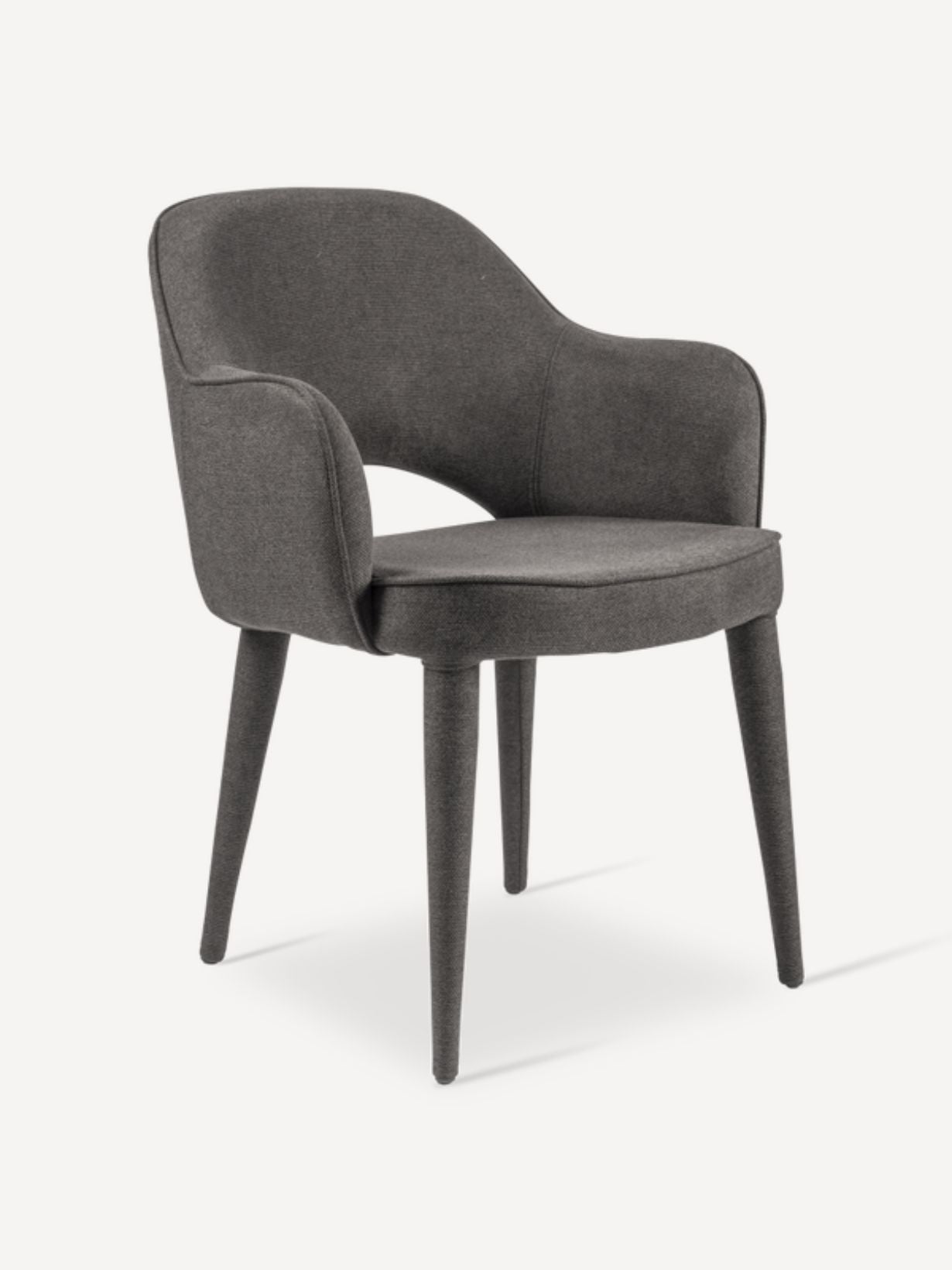 Fauteuil de table rembourré en tissu, Cosy