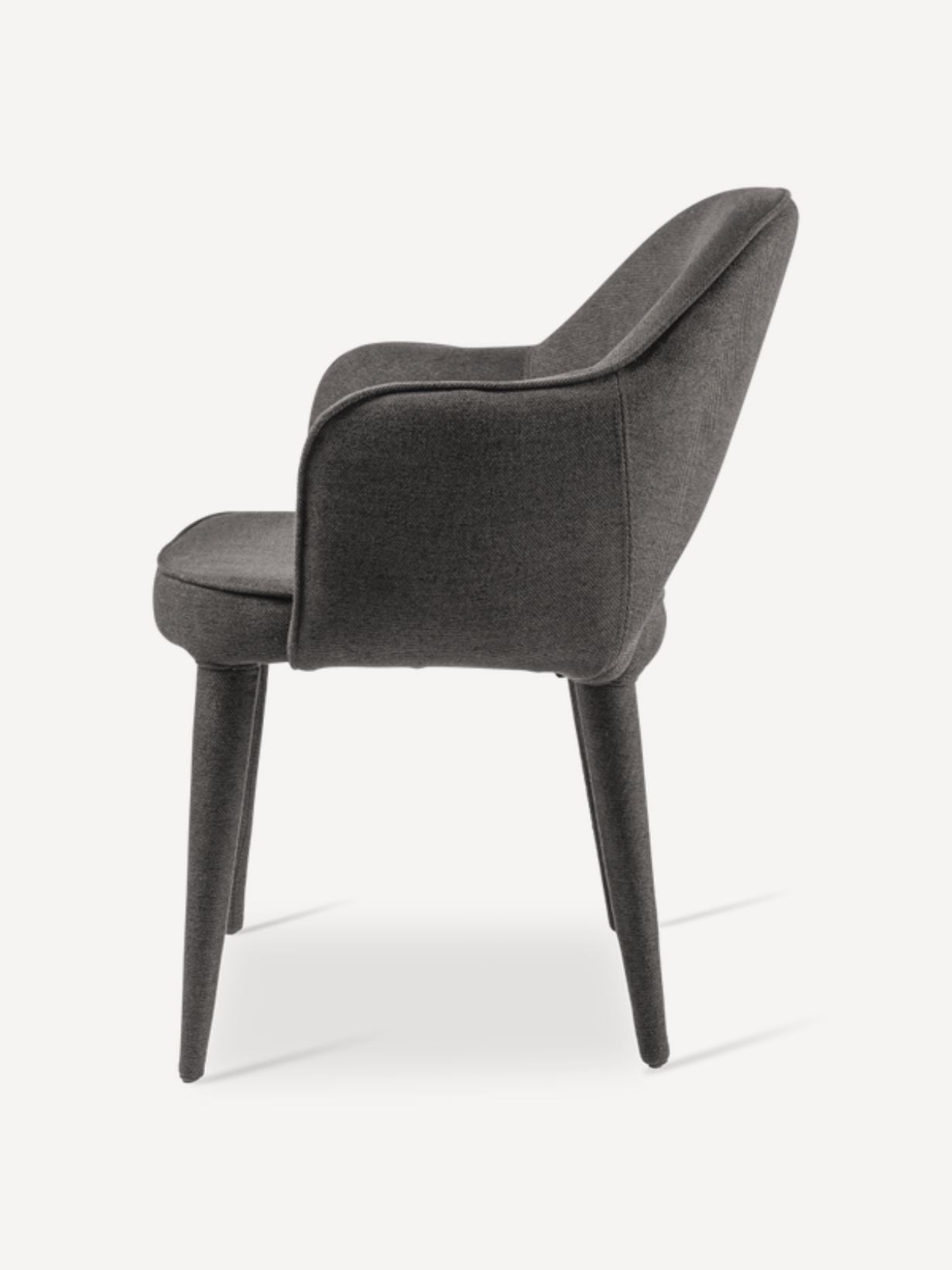 Fauteuil de table rembourré en tissu, Cosy