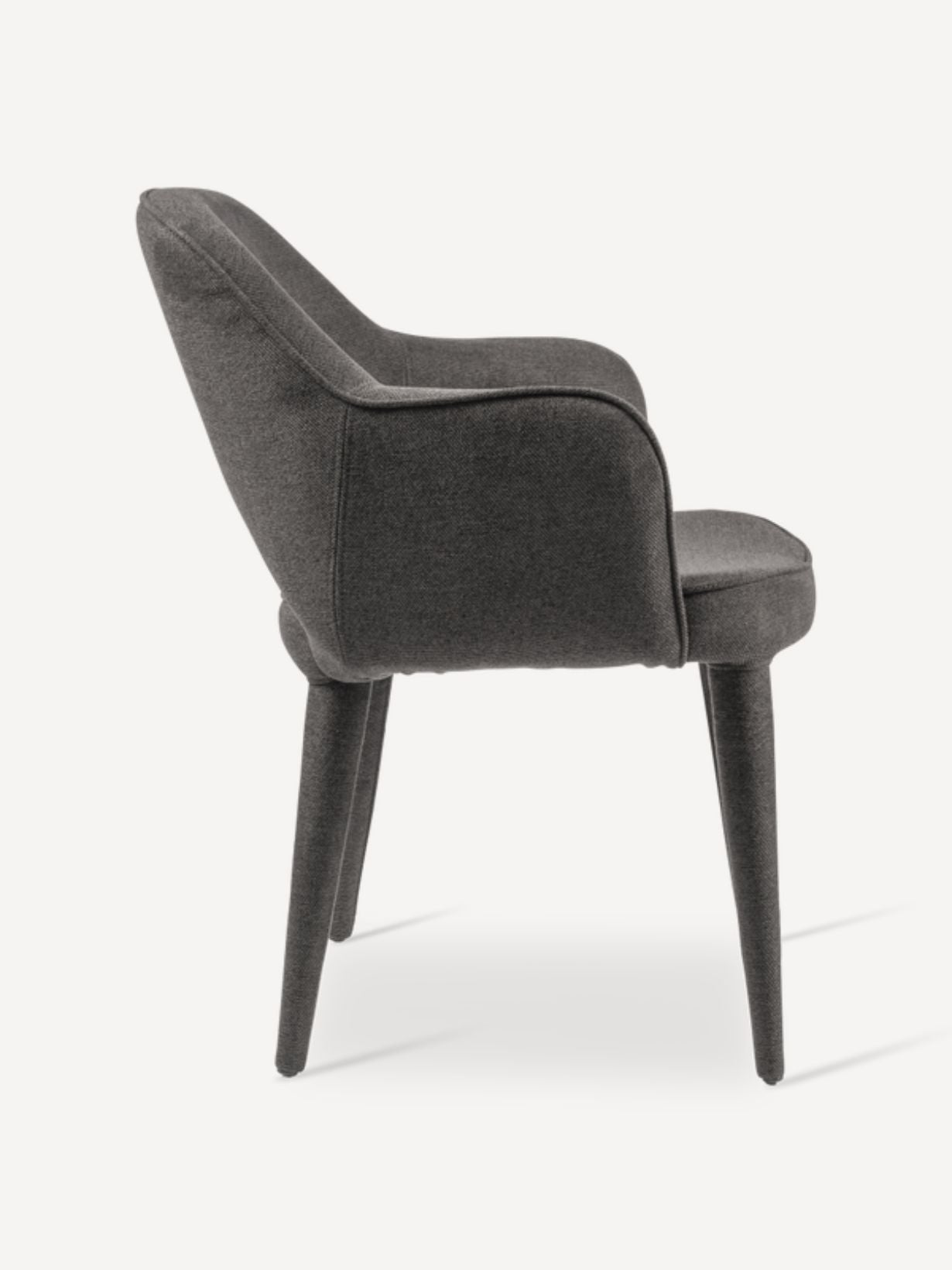 Fauteuil de table rembourré en tissu, Cosy