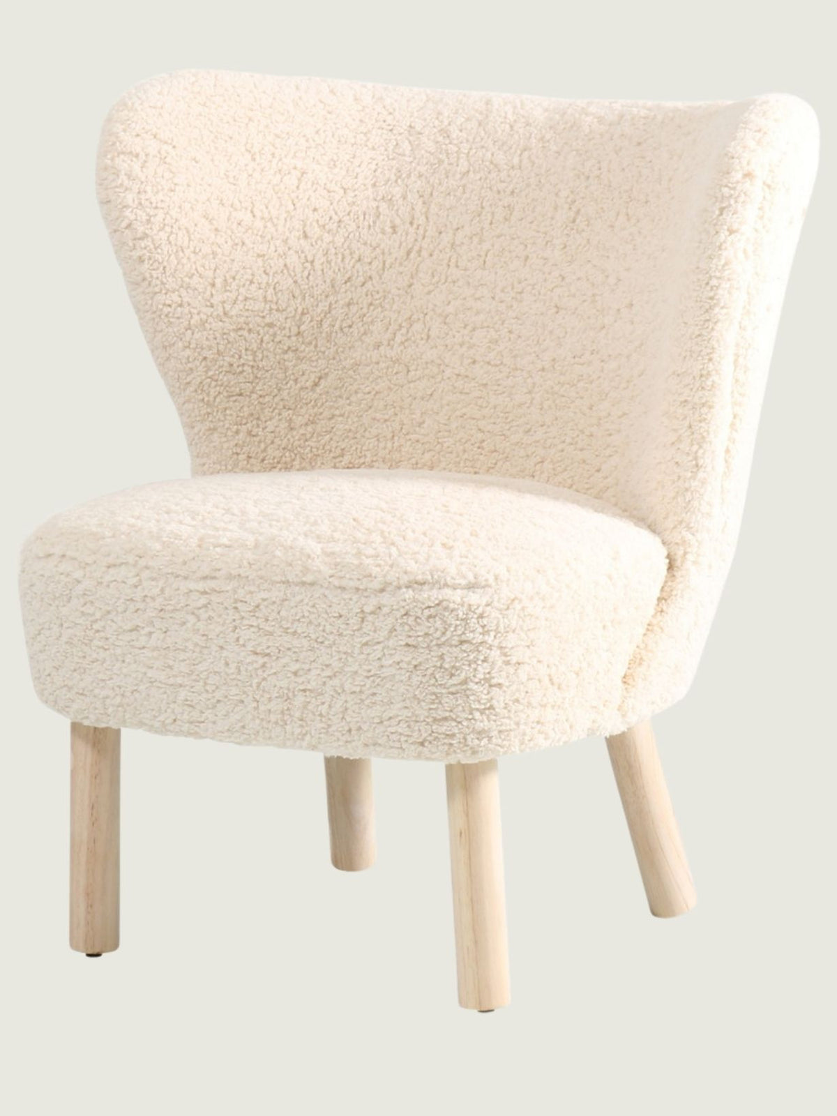 Fauteuil retro en fourrure bouclée, Jazz doudou
