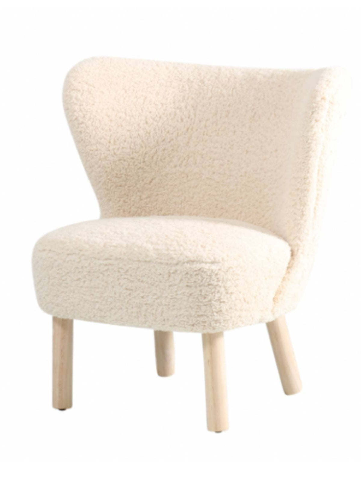 Fauteuil retro en fourrure bouclée, Jazz doudou